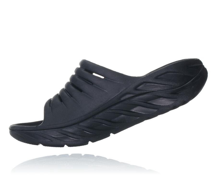 Hoka One One Slide Mens Black - ORA Recovery - 67910TEIU